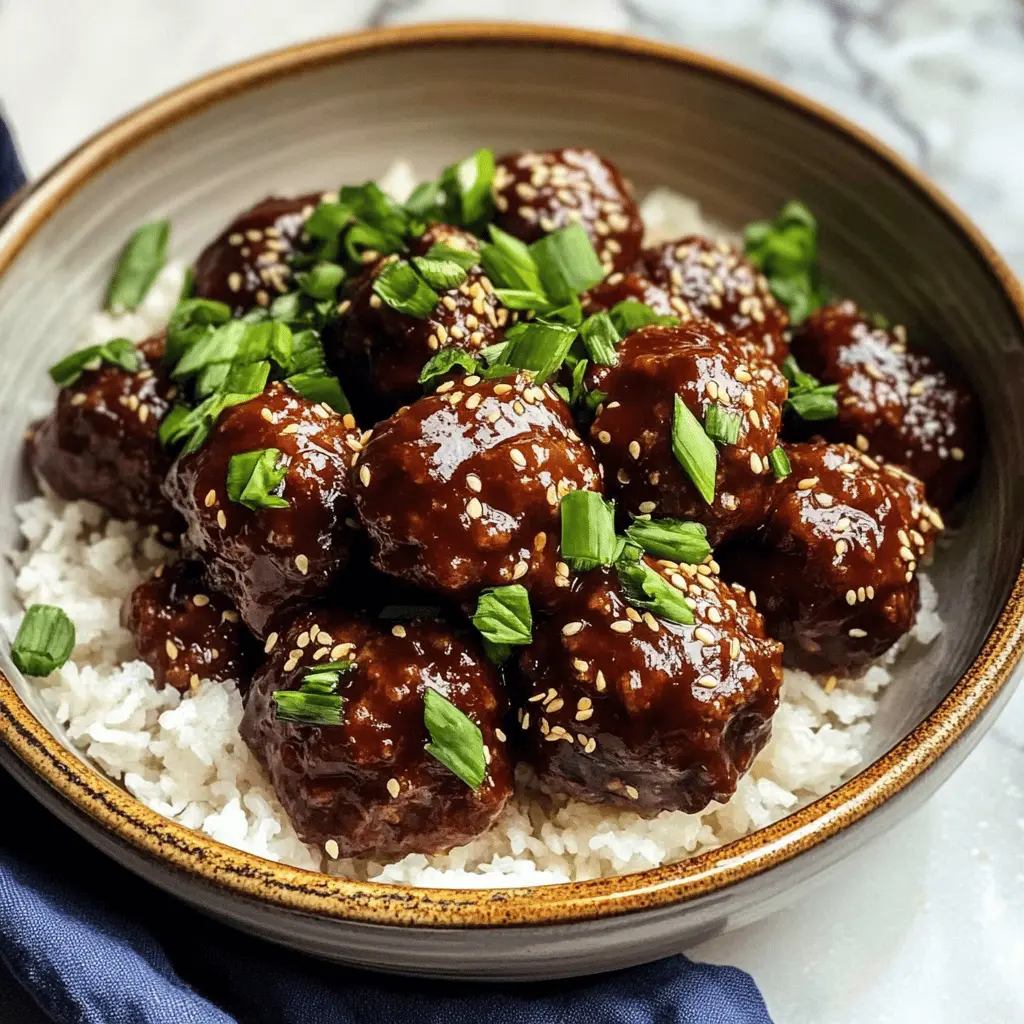 Quick & Easy 30-Minute Mongolian Beef Meatballs