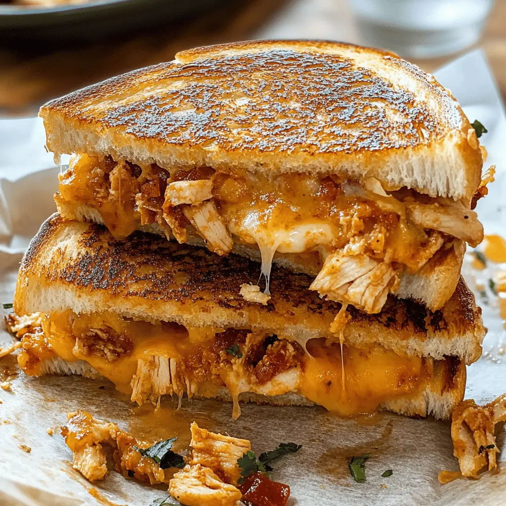 Looking for a delicious twist on a classic? This BBQ Chicken Grilled Cheese combines tender, smoky chicken with gooey cheese, all sandwiched between perfectly grilled bread! It’s great for lunch, dinner, or a cozy night in. Save this recipe for a tasty treat that will satisfy your cravings!