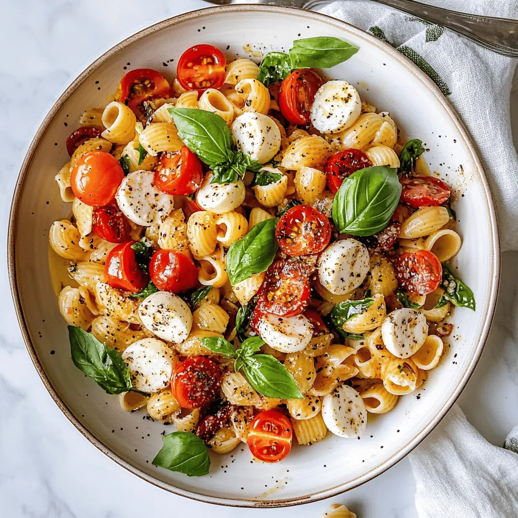 Bright, fresh, and full of flavor, this Best Caprese Pasta Salad combines ripe tomatoes, creamy mozzarella, and fragrant basil, all tossed in a zesty balsamic dressing. Perfect for potlucks, picnics, or a light lunch at home! Save this delightful recipe for your next gathering and enjoy the summer taste anytime!