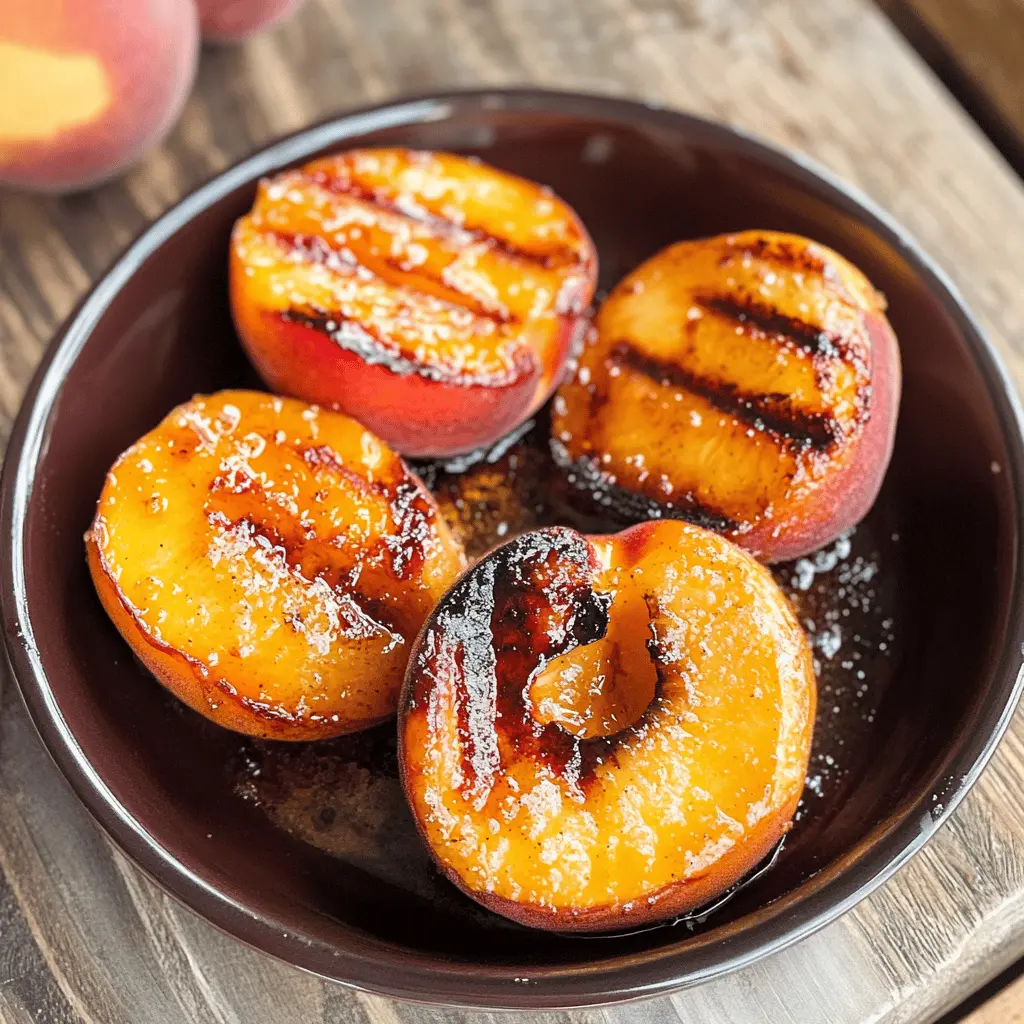 Sweet, juicy peaches caramelized to perfection on the grill! These Brown Sugar Grilled Peaches are a simple yet delightful dessert, perfect for summer gatherings or a special treat. With just a hint of brown sugar and a touch of cinnamon, the flavors shine through beautifully. Save this recipe for your next BBQ or picnic and impress your friends and family!