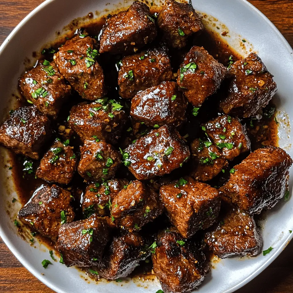 Looking for a quick and delicious meal? These Cajun Garlic Butter Steak Bites are packed with flavor! Tender steak pieces are seared to perfection and tossed in a rich garlic butter sauce with a hint of Cajun spice. Perfect for busy weeknights or a special occasion! Save this recipe for your next dinner, and enjoy a tasty dish that everyone will love!