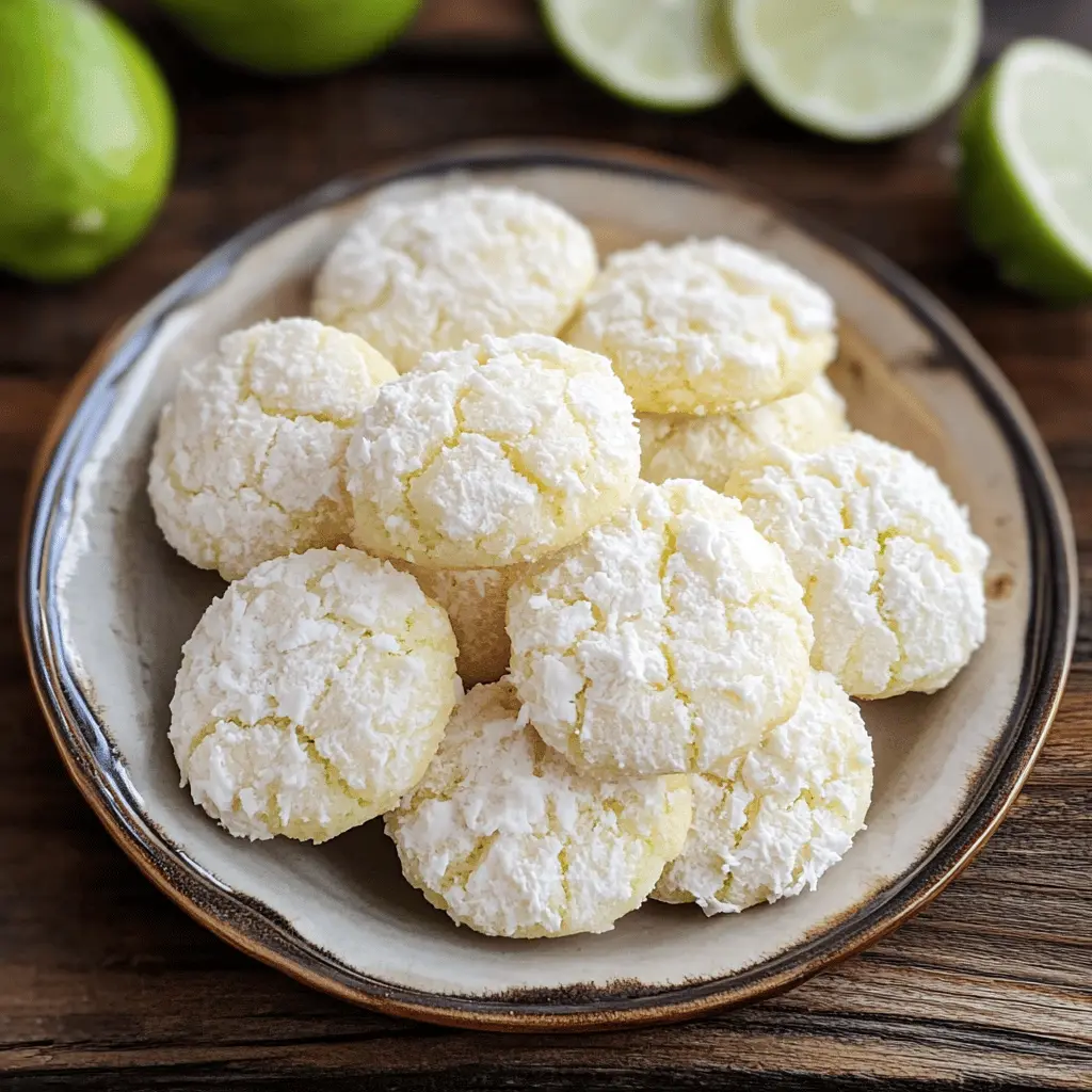 These Coconut Key Lime Crinkle Cookies are a delightful twist on a classic treat! With zesty key lime flavor and a touch of coconut, these cookies are soft, chewy, and bursting with sunshine. Perfect for summer gatherings or as a bright snack any time of year. Save this recipe for your next baking adventure and impress your friends with these sweet, tangy wonders!
