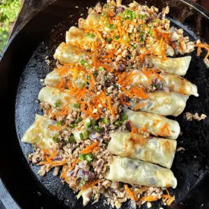Enjoy a tasty twist on classic egg rolls with this Eggroll In A Bowl recipe cooked on a Blackstone griddle! Packed with crunchy veggies, tender ground meat, and flavorful seasonings, this one-pan dish is quick to prepare and perfect for busy weeknights. Save this recipe for a fun family dinner or meal prep idea that everyone will love!