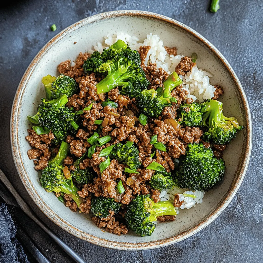 Looking for a quick and tasty meal? This Ground Beef and Broccoli recipe is a winning combination of tender beef and vibrant broccoli, all tossed in a savory sauce. Perfect for dinner on busy weeknights or meal prep for the week ahead. Save this pin to make a delicious family favorite that's sure to please everyone!