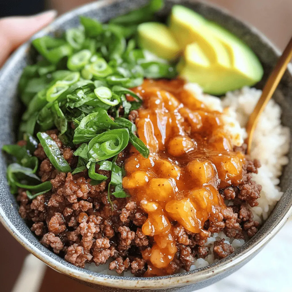 Spicy, sweet, and savory! These Hot Honey Ground Beef Bowls are a delightful mix of flavors, featuring juicy ground beef, vibrant veggies, and a drizzle of hot honey for that perfect kick. Perfect for meal prep or a cozy dinner, this dish is sure to impress. Save this recipe for a quick and tasty weeknight meal that everyone will love!
