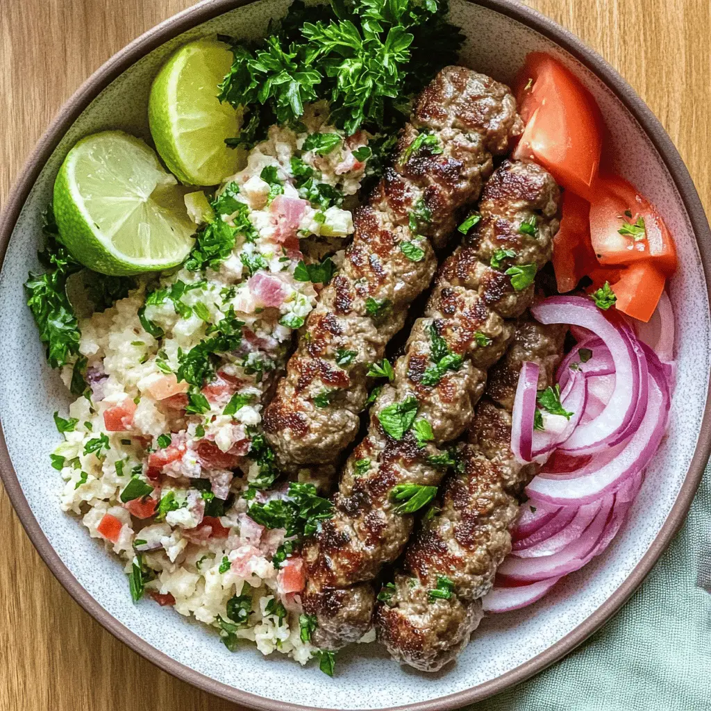Get ready to enjoy the flavors of Lebanon with this delicious Kafta recipe! Made with juicy beef or tender lamb, fresh herbs, and warm spices, this dish is perfect for grilling or baking. Serve it with pita, fresh veggies, or your favorite dips. Save this recipe for your next family dinner or gathering—everyone will love these flavorful meat skewers!