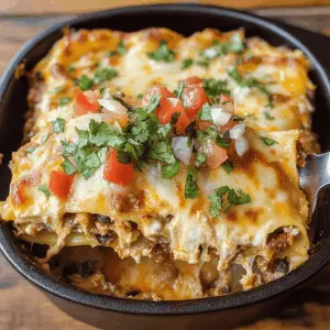 Layered with bold flavors, this Mexican Lasagna features tortillas in place of pasta, packed with spiced ground beef, zesty salsa, and creamy cheese. It’s a comforting dish perfect for family gatherings or a cozy weeknight dinner. Save this recipe for an easy and delicious meal everyone will love!