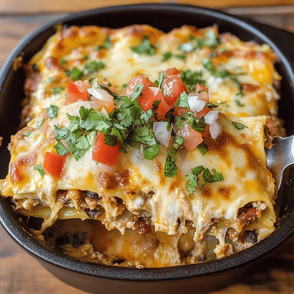 Layered with bold flavors, this Mexican Lasagna features tortillas in place of pasta, packed with spiced ground beef, zesty salsa, and creamy cheese. It’s a comforting dish perfect for family gatherings or a cozy weeknight dinner. Save this recipe for an easy and delicious meal everyone will love!