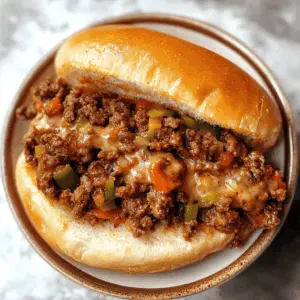 Get ready for a hearty twist on a classic favorite! These Philly Cheesesteak Sloppy Joes combine tender beef, peppers, and gooey cheese, packed between soft buns for an irresistible meal. Perfect for family dinners or game day gatherings! Save this quick recipe to impress your guests with comfort food that's full of flavor!