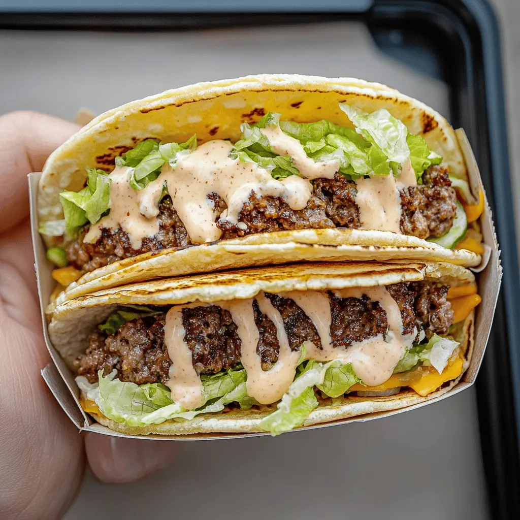 Get ready for a flavor explosion with these Original Smash Burger Tacos! Featuring juicy beef patties, melted cheese, and fresh toppings all wrapped in a soft tortilla. Perfect for taco night or a casual gathering, these tacos offer the best of both worlds: classic burger taste in a fun twist. Save this recipe for your next meal—your friends and family will thank you!