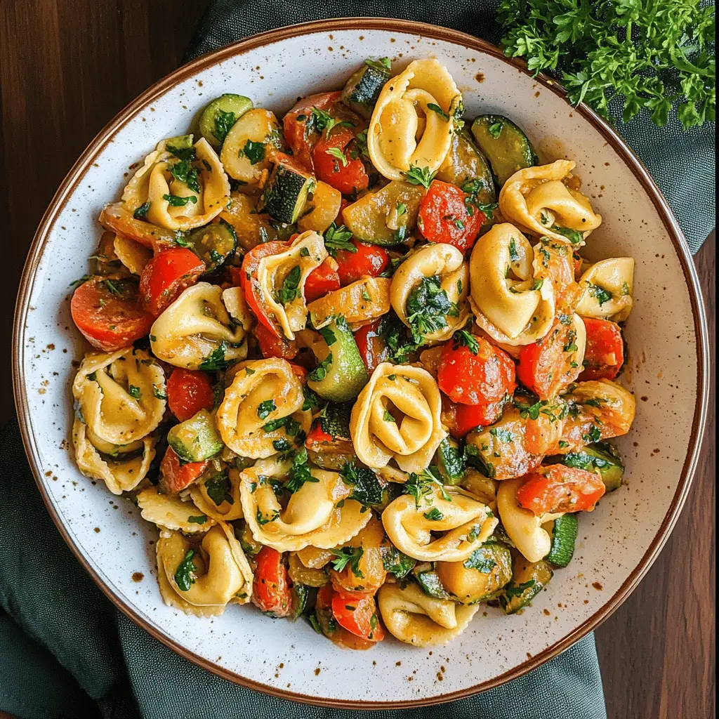 This colorful Tortellini with Sautéed Vegetables is the perfect weeknight meal! Packed with fresh veggies like bell peppers, zucchini, and spinach, this dish is not only delicious but also quick to prepare. Serve it as a light dinner or a hearty lunch. Save this pin for a simple, wholesome recipe that will bring joy to your table!