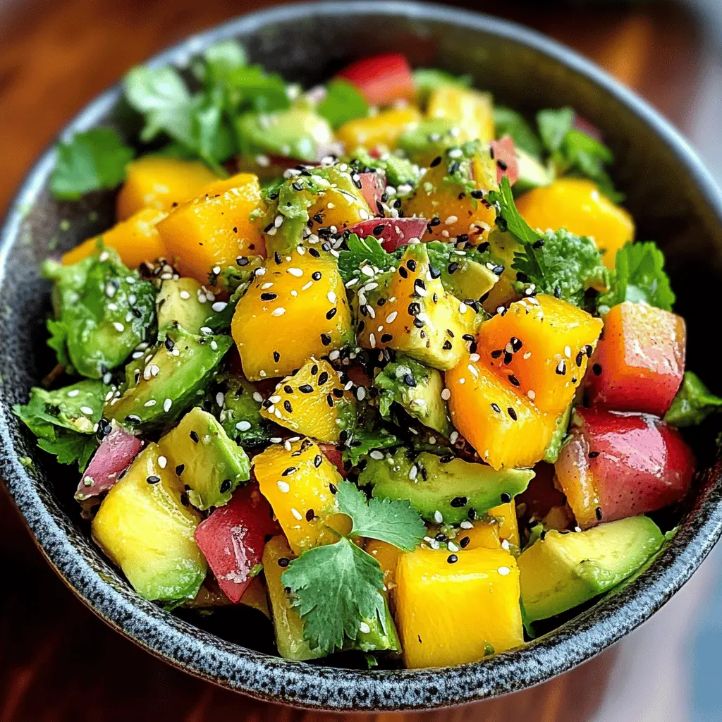 Easy Avocado Mango Salad Recipe