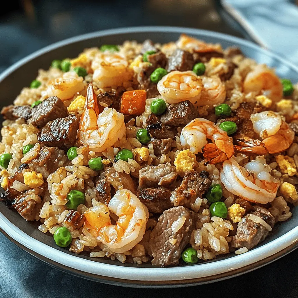 Easy Shrimp and Steak Fried Rice Recipe