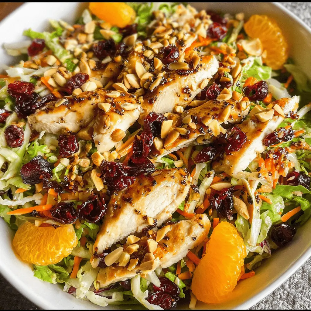 Easy Asian Chicken Cranberry Salad Recipe