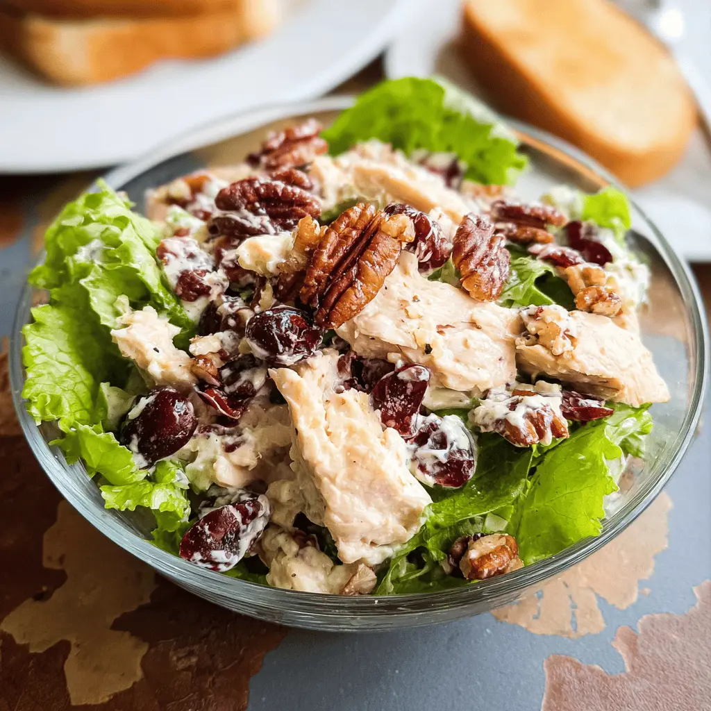 Easy Cranberry Pecan Chicken Salad Recipe
