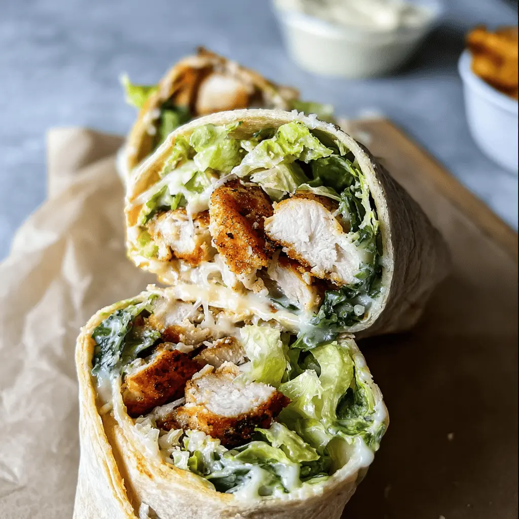 Easy Chicken Caesar Wrap Recipe