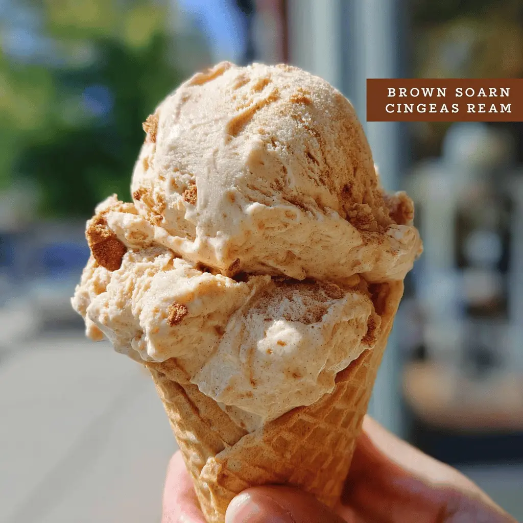 Easy Brown Sugar Cinnamon Ice Cream Recipe