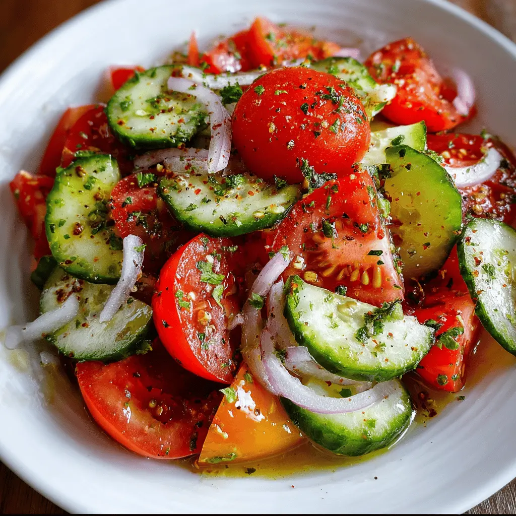 Easy Tomato Cucumber Salad Recipe for Fresh Flavor