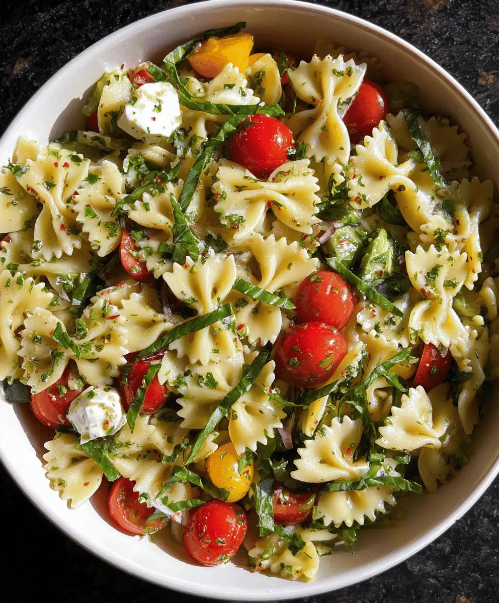 Easy Bow Tie Pasta Salad Recipe