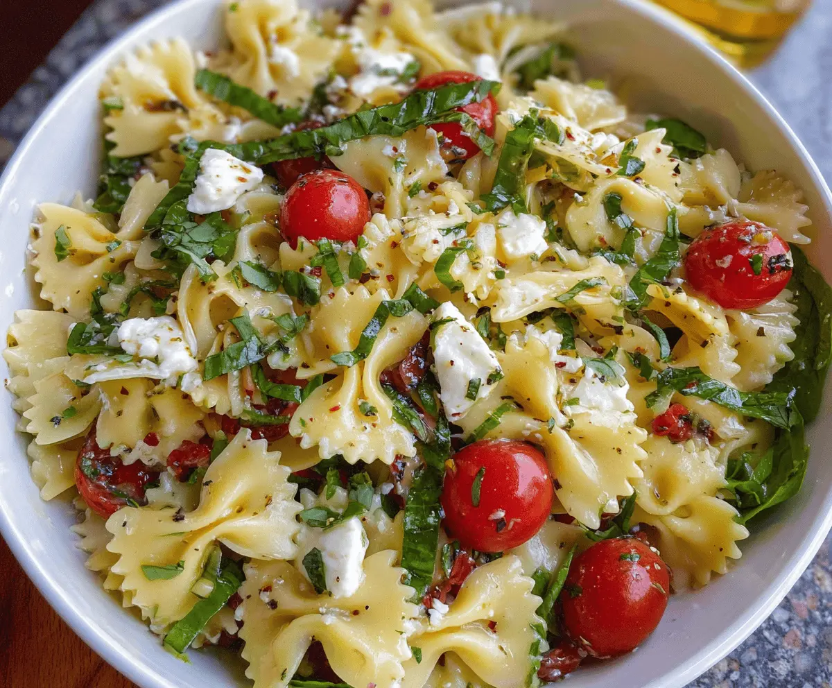 Easy Bow Tie Pasta Salad Recipe