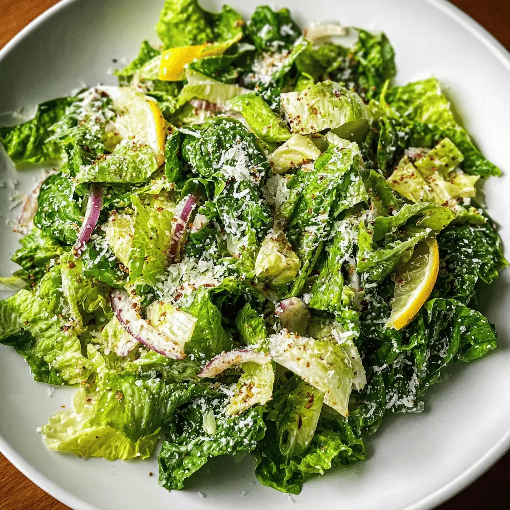 Quick Lemon Parmesan Lettuce Salad Recipe