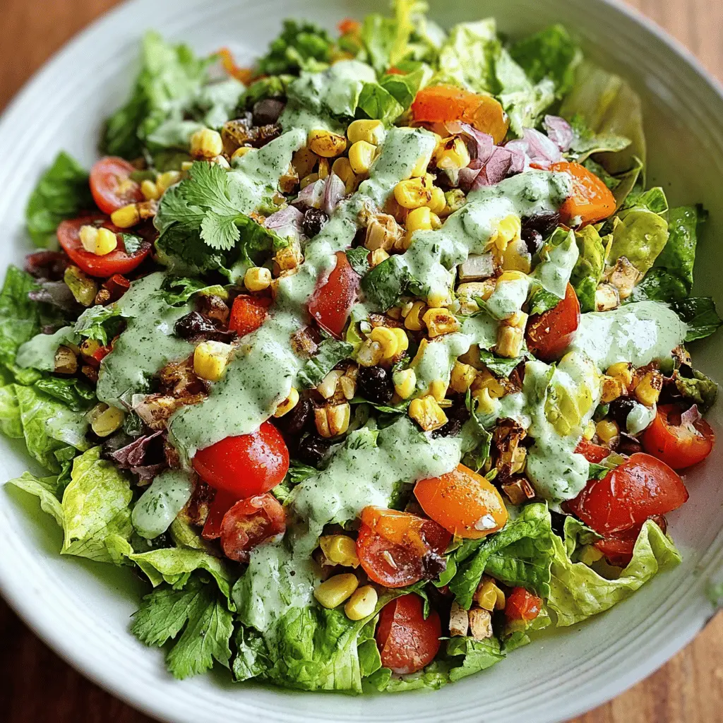 Easy Southwestern Chopped Salad With Cilantro-Lime Dressing