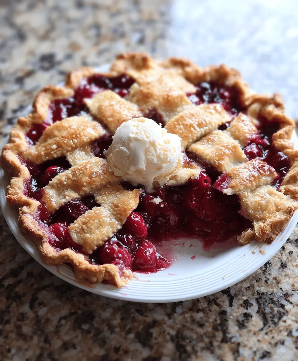 Best Easy Homemade Cherry Pie Recipe