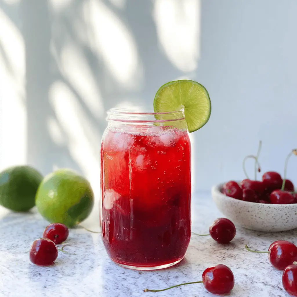 Easy 4-Ingredient Cherry Limeade Recipe