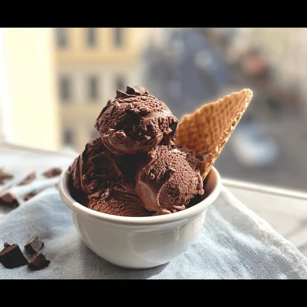 Creamy Dark Chocolate Gelato Recipe