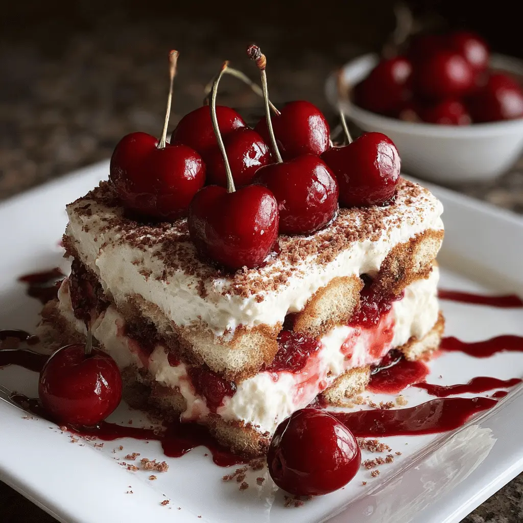 Easy Cherry Amaretto Tiramisu Recipe