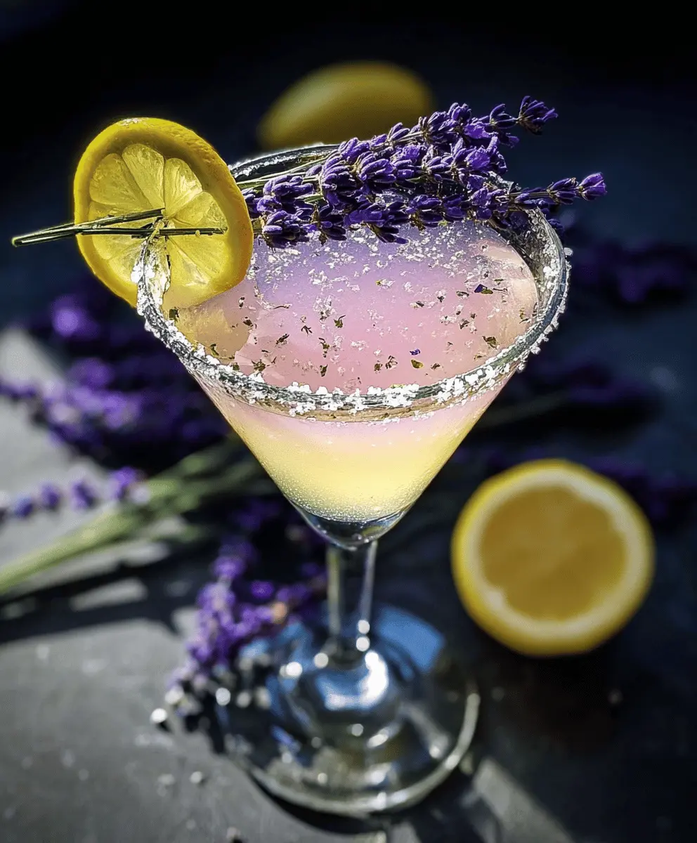 Easy Lavender Lemon Drop Martini Recipe