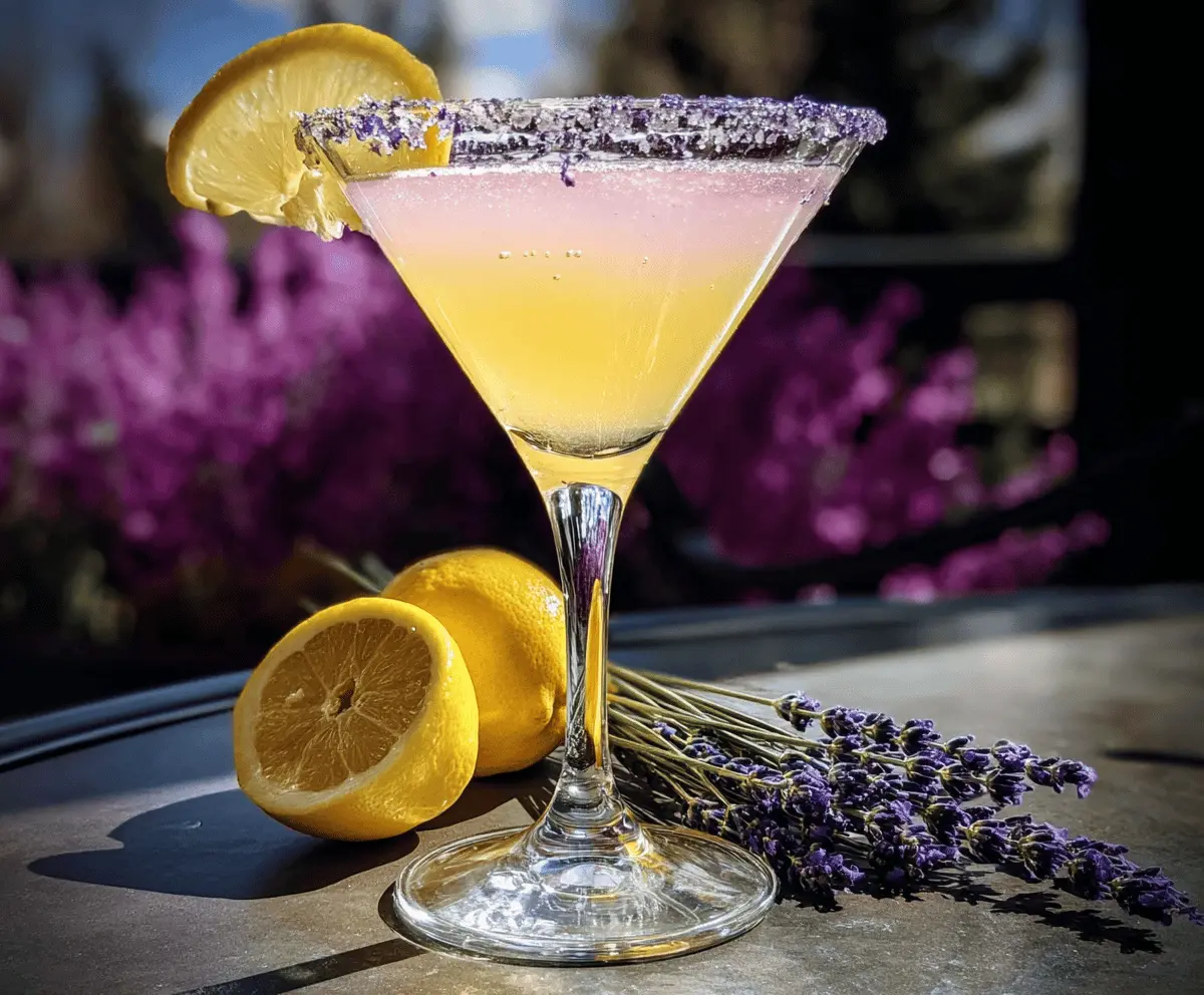 Easy Lavender Lemon Drop Martini Recipe