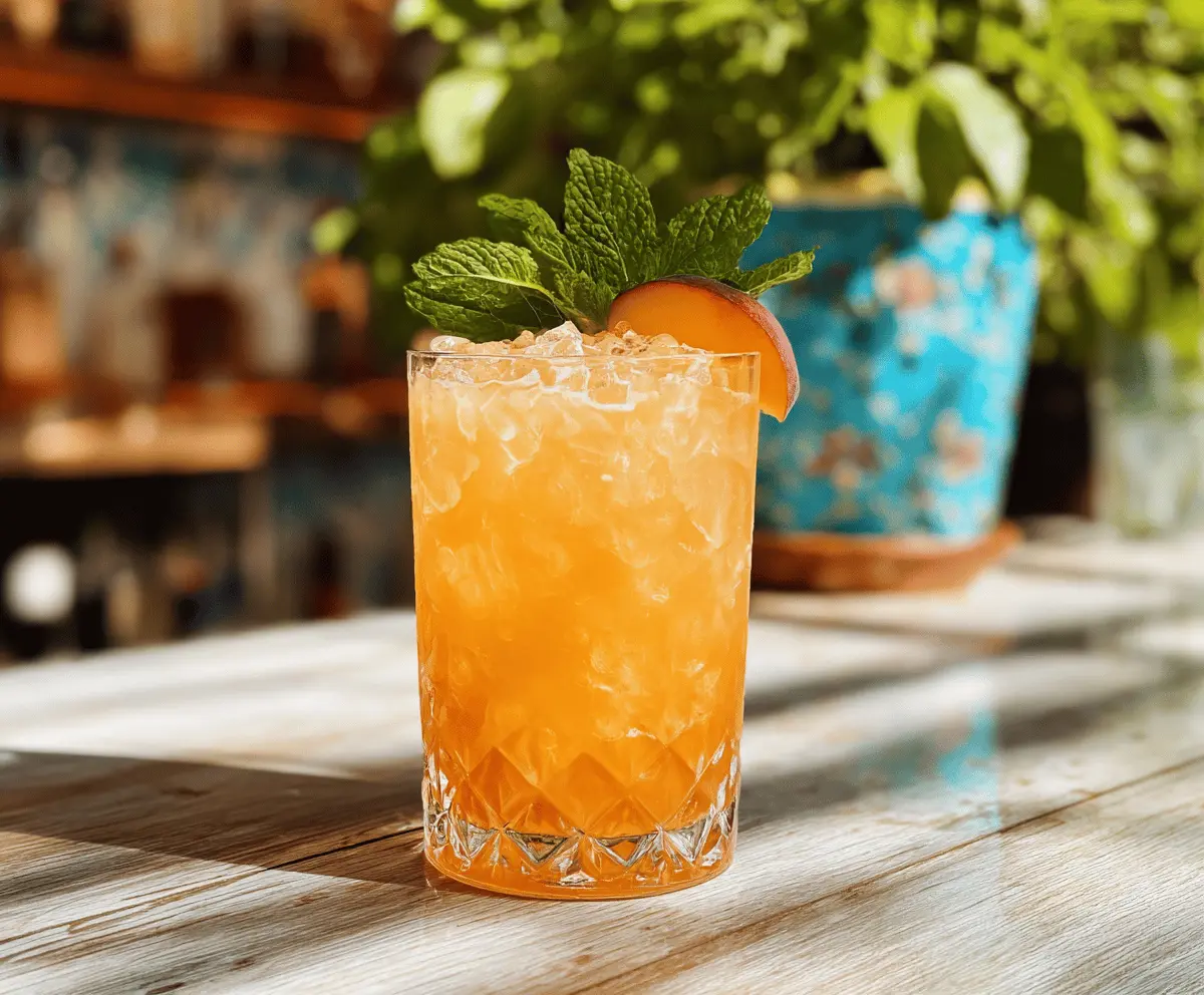 Easy Royal Peach Cocktail Recipe