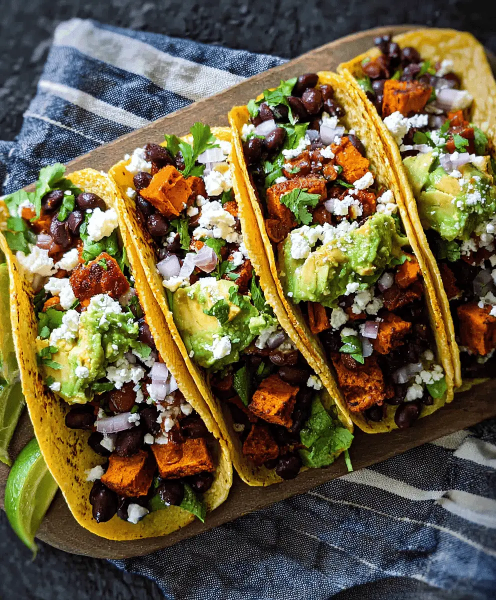 Easy Black Bean Sweet Potato Tacos Recipe