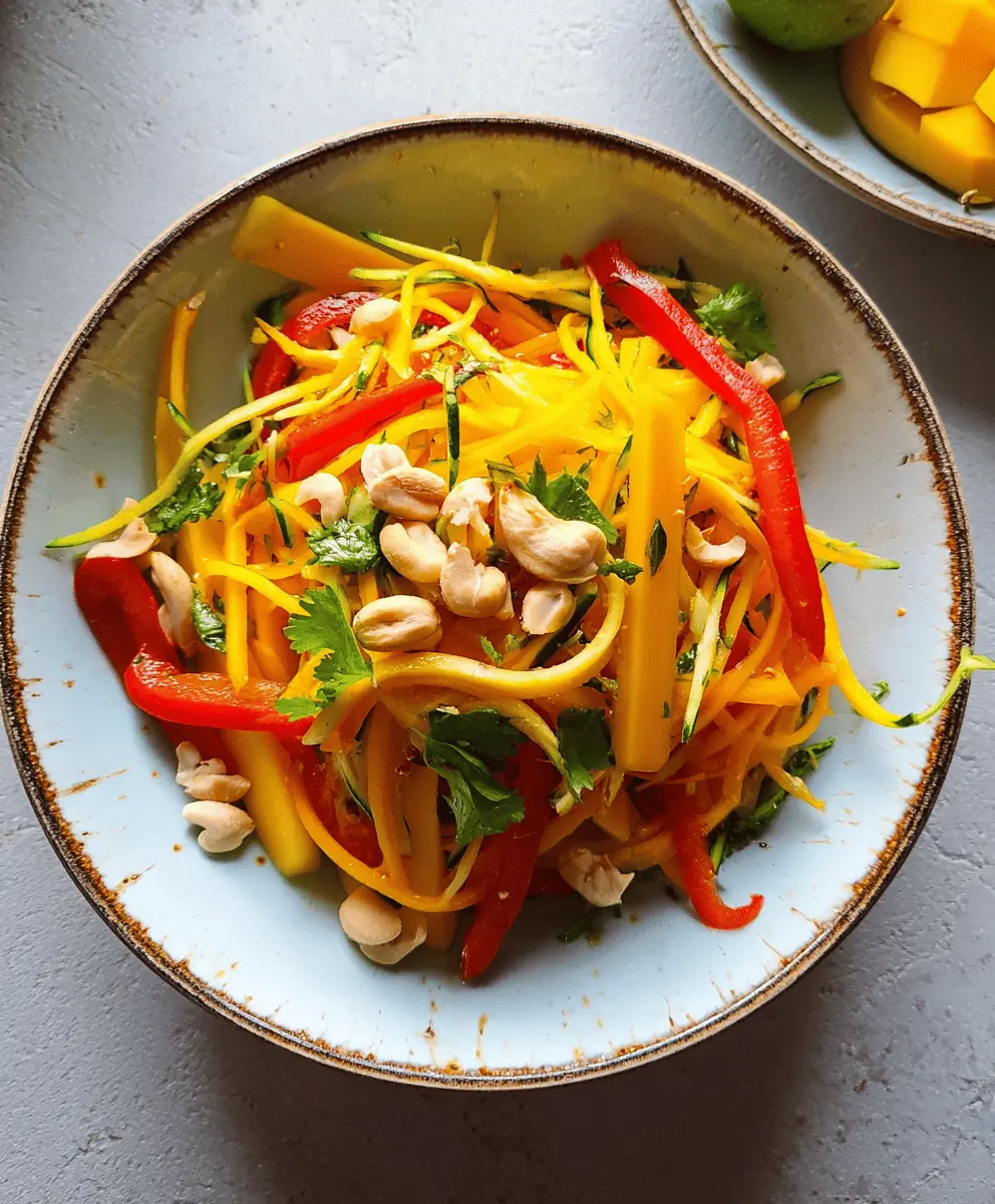 Easy Sweet and Spicy Thai Mango Salad Recipe