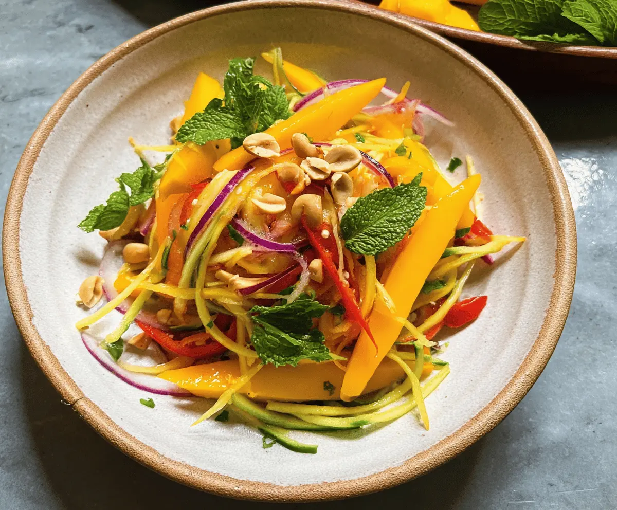 Easy Sweet and Spicy Thai Mango Salad Recipe