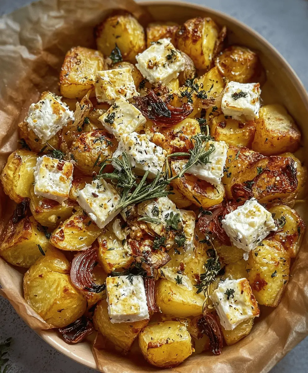 Easy Baked Feta Potatoes with Cheese