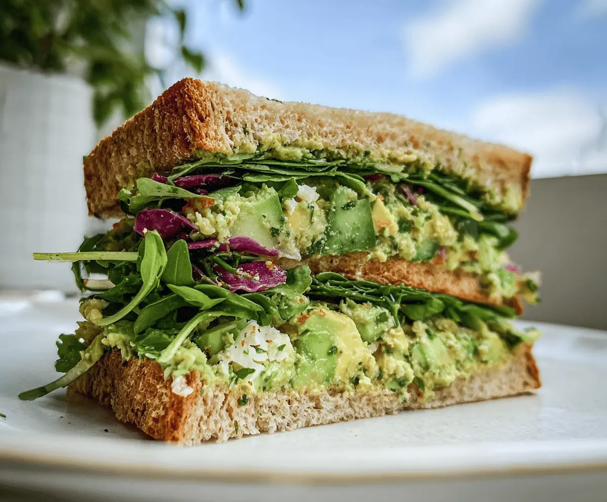 Easy Green Goddess Salad Sandwich Recipe