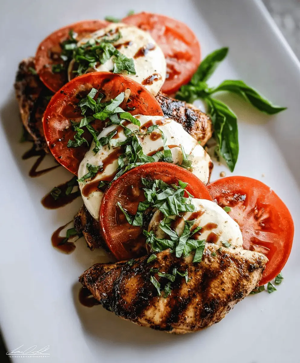 Easy Grilled Chicken Caprese Salad Recipe