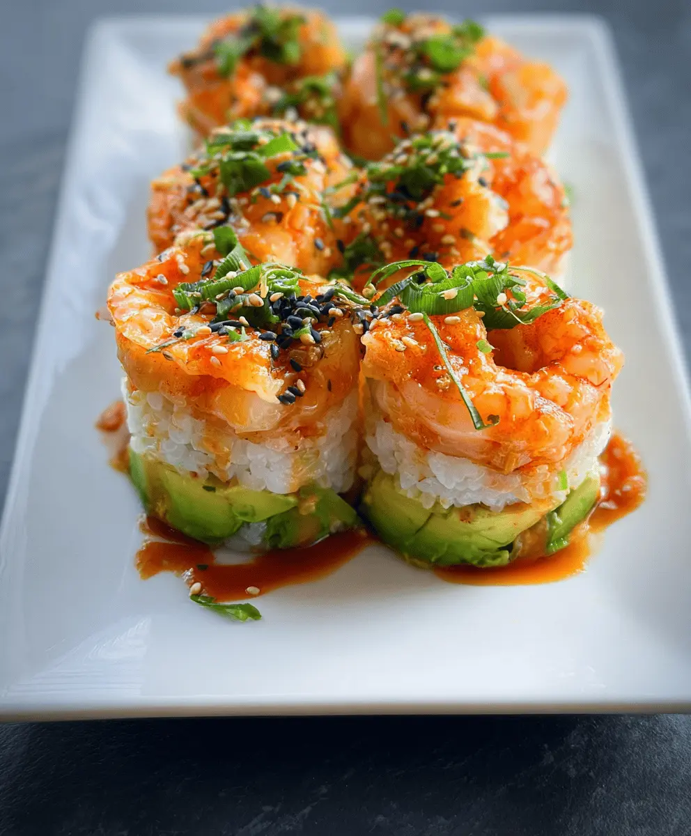 Easy Spicy Shrimp Sushi Stacks Recipe