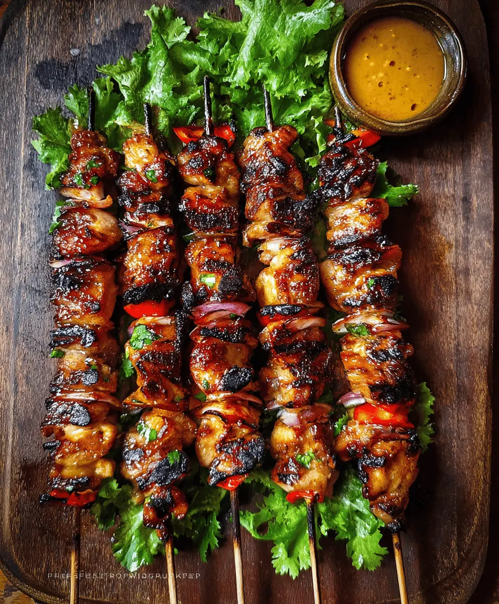Easy Grilled Thai Chicken Skewers Recipe