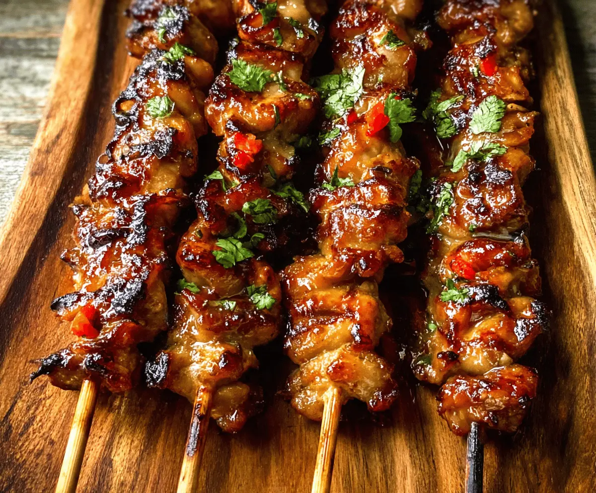 Easy Grilled Thai Chicken Skewers Recipe