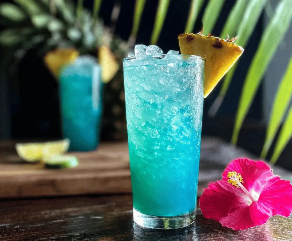 Easy Blue Hawaiian Mocktail Recipe