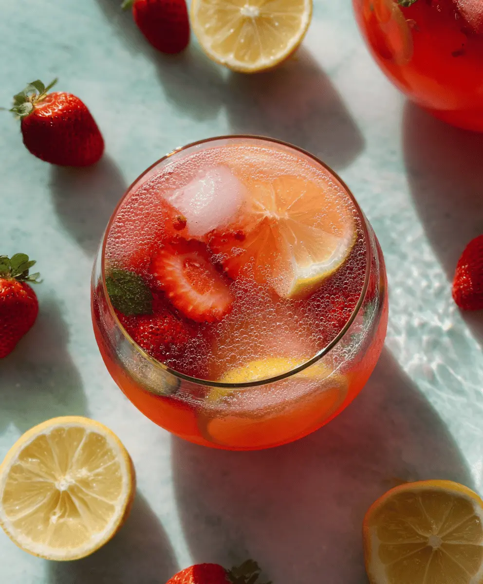 Refreshing Strawberry Lemonade Sangria Recipe