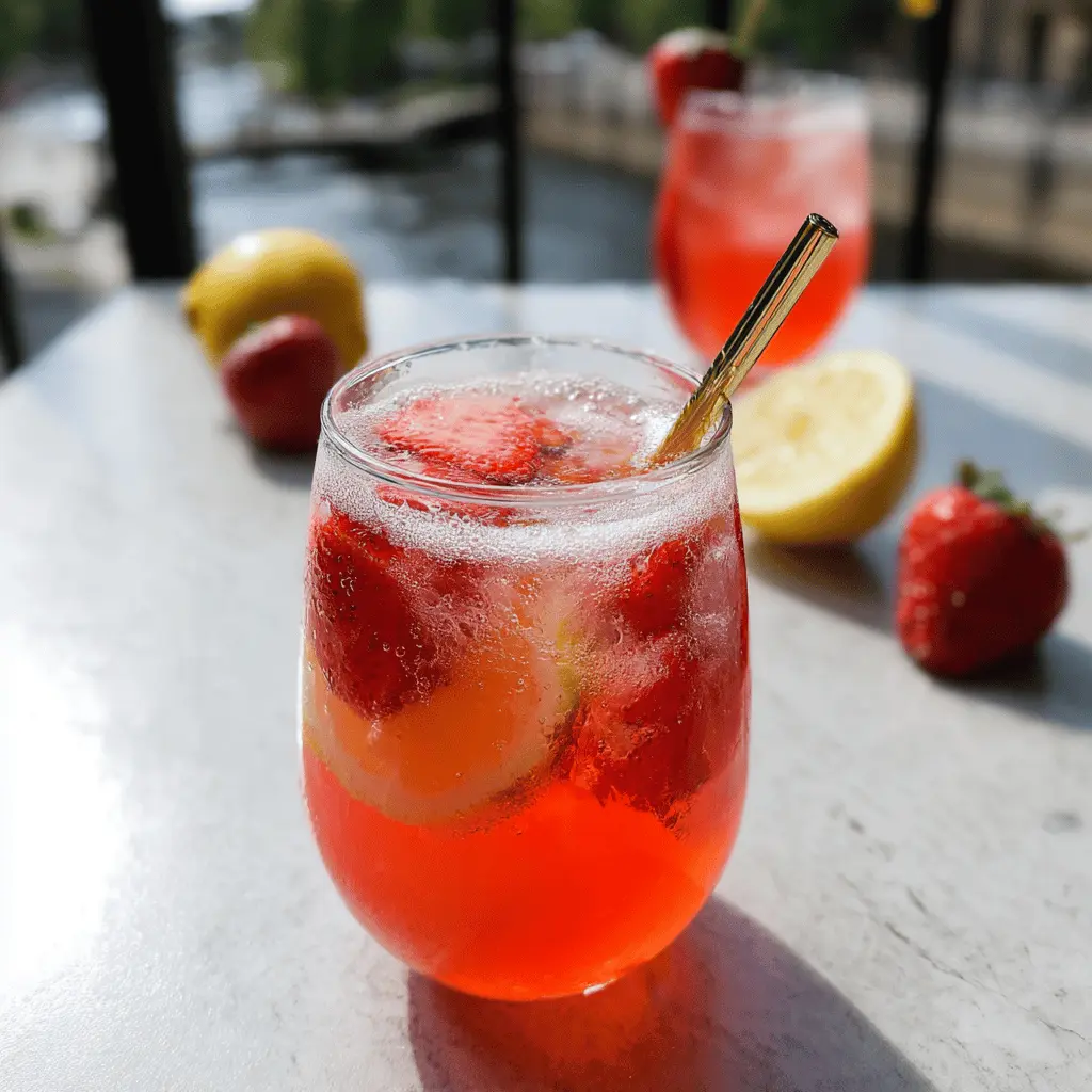 Refreshing Strawberry Lemonade Sangria Recipe