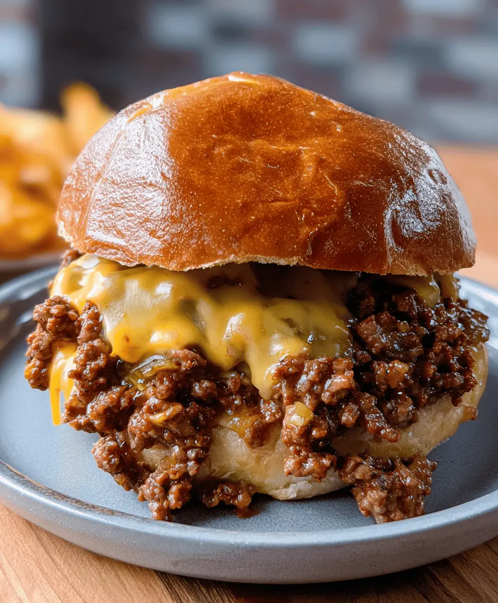 Easy Beer Cheese Sloppy Joes Recipe
