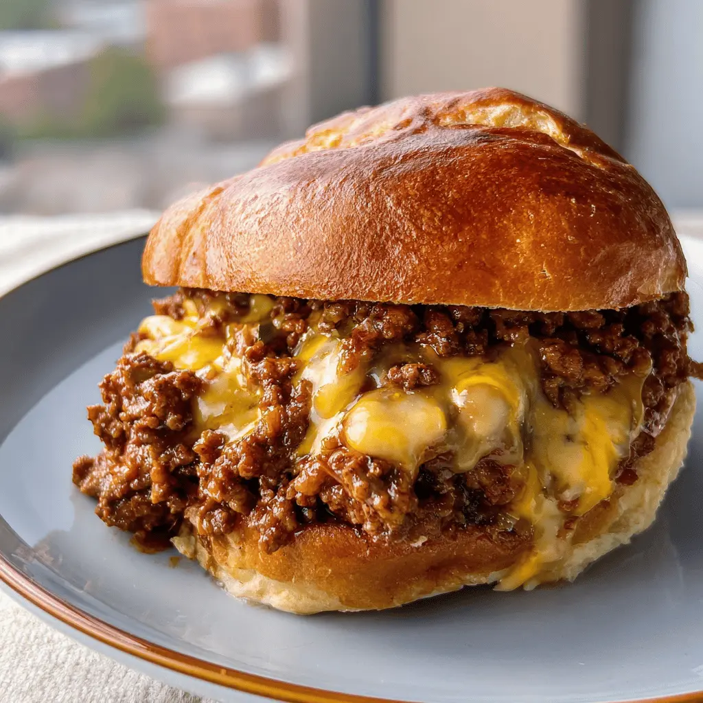 Easy Beer Cheese Sloppy Joes Recipe