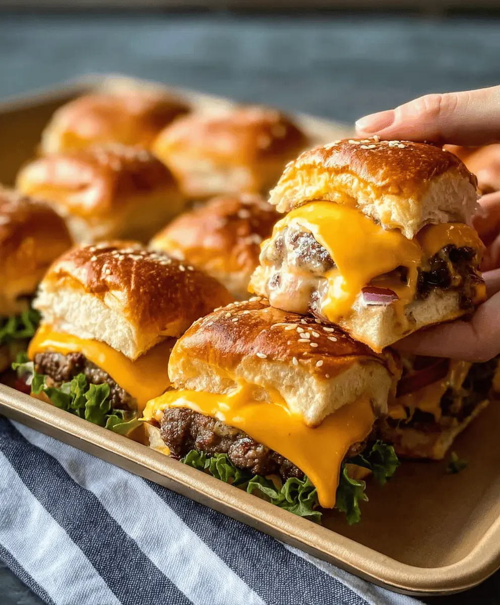 Easy Cheeseburger Sliders Recipe