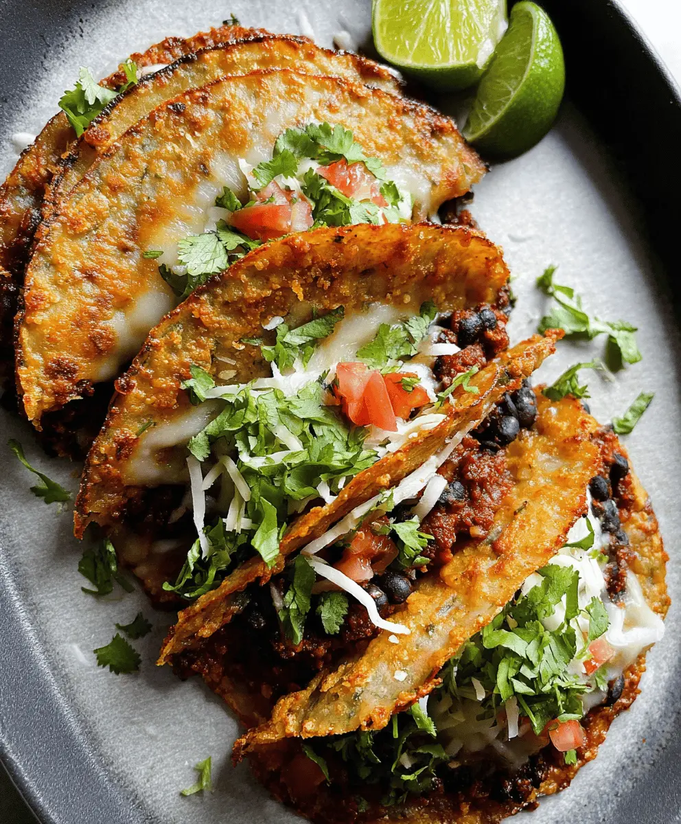 Easy Crispy Black Bean Tacos Recipe