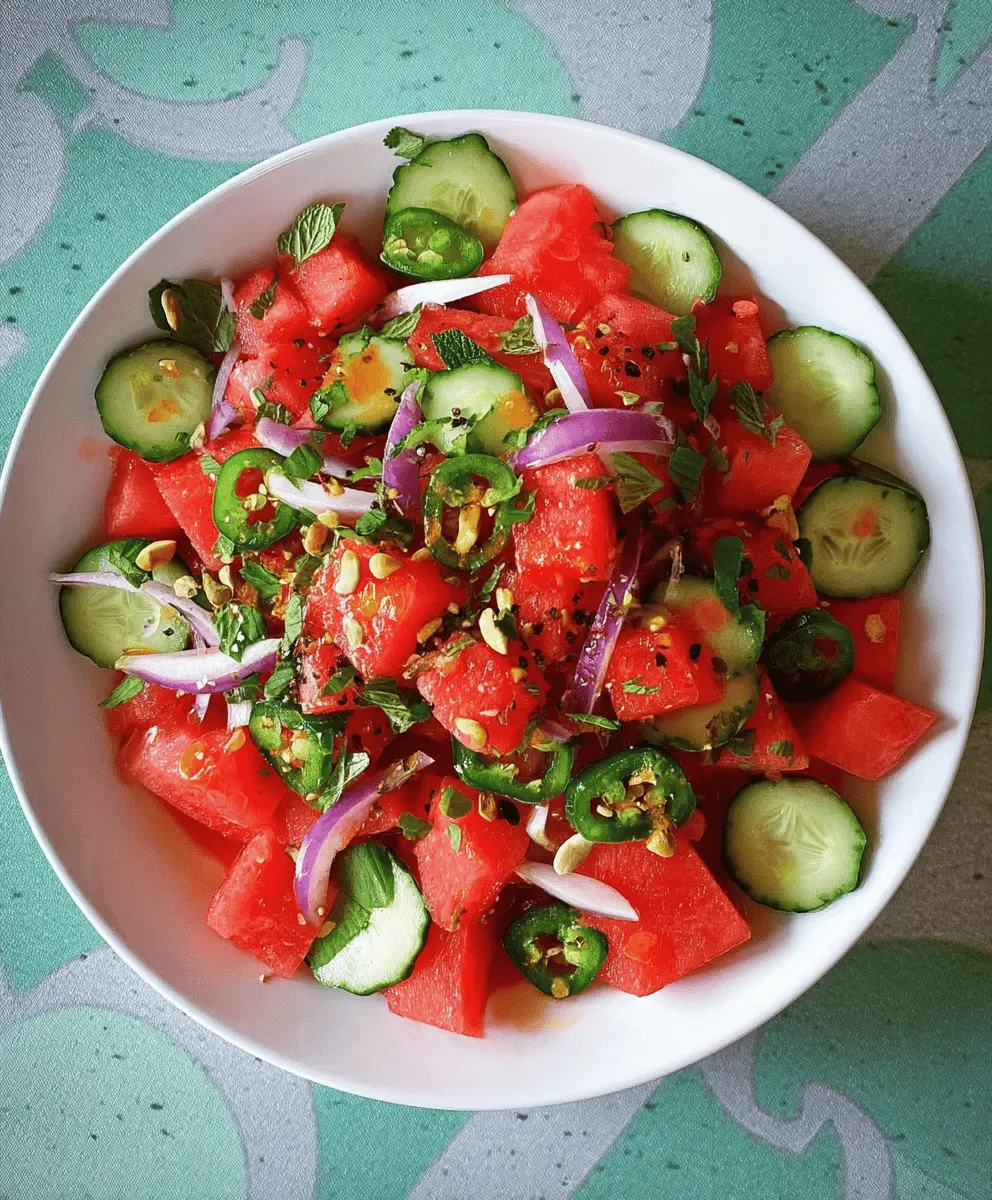 Easy Mexican Watermelon Salad Recipe